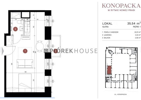 Mieszkanie na sprzedaż - Konopacka Praga-Północ, Warszawa, 35,6 m², 730 000 PLN, NET-66492/6624/OMS