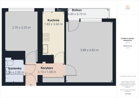 Mieszkanie na sprzedaż - Kalionwa Dańdówka, Sosnowiec, 43,27 m², 259 000 PLN, NET-867