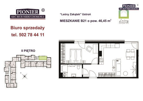 Mieszkanie na sprzedaż - Hermanice, Ustroń, Cieszyński, 46,45 m², 538 820 PLN, NET-PEB-MS-7594-1