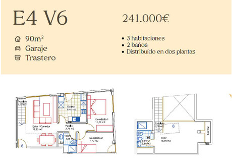 Mieszkanie na sprzedaż - Tacoronte Teneryfa, Hiszpania, 90 m², 241 000 Euro (1 041 120 PLN), NET-605653