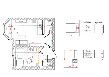 Mieszkanie na sprzedaż - Grunwaldzka Jeżyce, Poznań, 43,39 m², 434 000 PLN, NET-445032