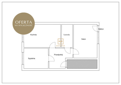 Mieszkanie na sprzedaż - Spółdzielców Bieżanów-Prokocim, Kraków, 45 m², 510 000 PLN, NET-2054/15990/OMS