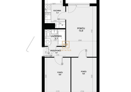 Mieszkanie na sprzedaż - Fiołkowa Ugorek, Kraków, 41 m², 553 000 PLN, NET-2022/15990/OMS