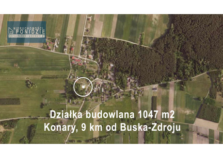 Działka na sprzedaż - Konary, Stopnica (Gm.), Buski (Pow.), 1047 m², 49 000 PLN, NET-24