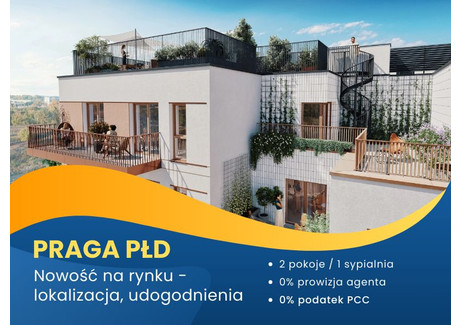 Mieszkanie na sprzedaż - Żupnicza Praga-Południe Grochów, Praga-Południe, Warszawa, 44,04 m², 692 000 PLN, NET-141637