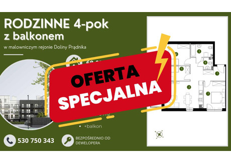 Mieszkanie na sprzedaż - Pękowicka Prądnik Biały, Kraków-Krowodrza, Kraków, 68,05 m², 931 300 PLN, NET-136858