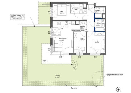 Mieszkanie na sprzedaż - Ostródzka Białołęka, Warszawa, Białołęka, Warszawa, 78,52 m², 934 388 PLN, NET-955829