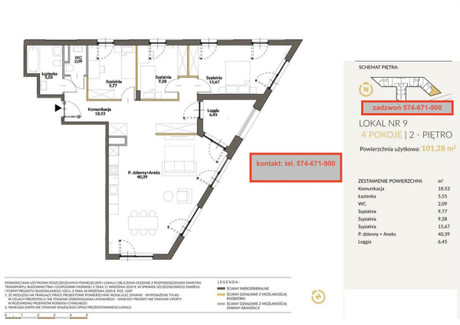 Mieszkanie na sprzedaż - Kosynierów Marki, Wołomiński, 101,28 m², 1 134 336 PLN, NET-218364