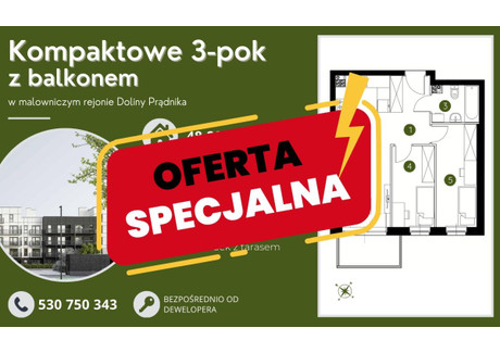 Mieszkanie na sprzedaż - Pękowicka Prądnik Biały, Kraków-Krowodrza, Kraków, 48,28 m², 662 100 PLN, NET-980943