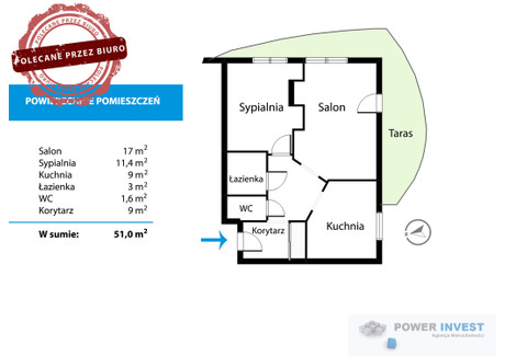 Mieszkanie na sprzedaż - Eljasza Walerego Radzikowskiego Azory, Kraków, 51 m², 710 000 PLN, NET-26171/7649/OMS