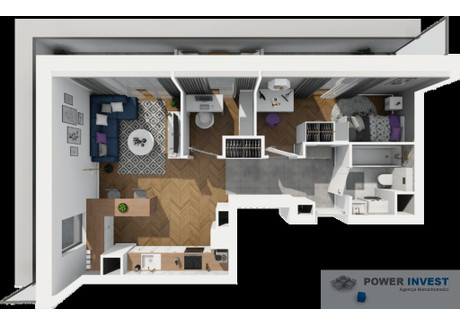 Mieszkanie na sprzedaż - Kraków-Podgórze, Kraków, 42,88 m², 1 000 176 PLN, NET-26290/7649/OMS