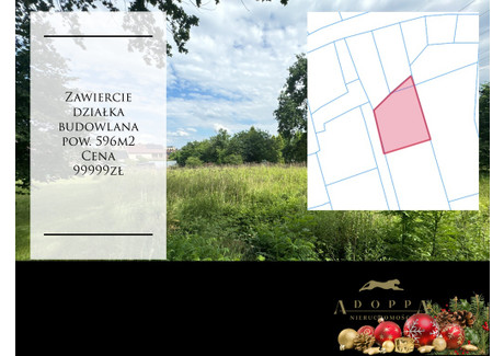 Działka na sprzedaż - Zawiercie, Zawierciański, 596 m², 99 999 PLN, NET-331/3539/OGS