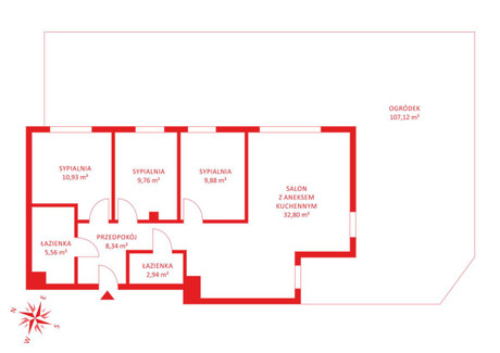 Mieszkanie na sprzedaż - Ametystowa Łostowice, Gdańsk, 80,21 m², 713 804 PLN, NET-PH872626