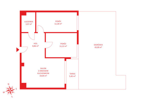 Mieszkanie na sprzedaż - Rybaki Górne Śródmieście, Gdańsk, 57,15 m², 1 114 425 PLN, NET-PH109710