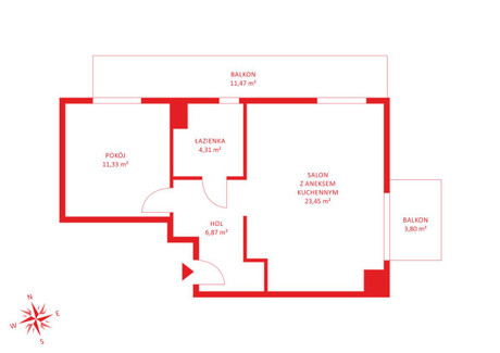 Mieszkanie na sprzedaż - Aleje Jerozolimskie Warszawa, Wola, Warszawa, 45,96 m², 739 956 PLN, NET-PH808318