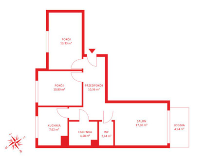 Mieszkanie na sprzedaż - Włochy, Warszawa, Włochy, Warszawa, 66,43 m², 1 082 766 PLN, NET-PH130614