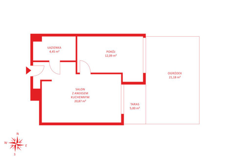 Mieszkanie na sprzedaż - Szymona Czechowicza Pogórze, Gdynia, 38,76 m², 445 740 PLN, NET-PH610970