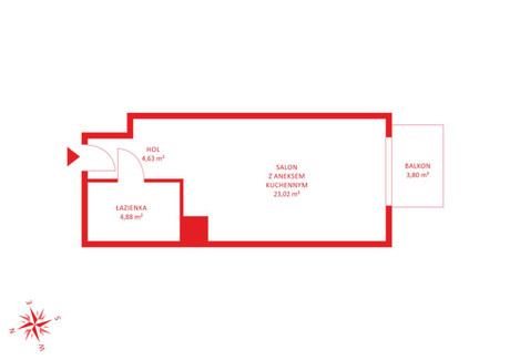 Mieszkanie na sprzedaż - Aleje Jerozolimskie Warszawa, Wola, Warszawa, 32,53 m², 513 974 PLN, NET-PH600980