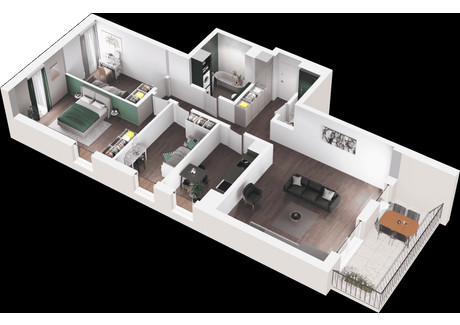 Mieszkanie na sprzedaż - ul. Polska 10 Mokotów, Warszawa, 94,62 m², inf. u dewelopera, NET-B006