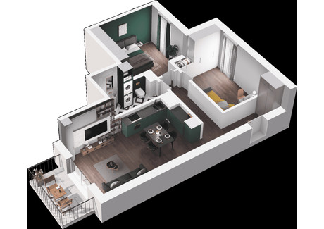 Mieszkanie na sprzedaż - ul. Polska 10 Mokotów, Warszawa, 66,41 m², inf. u dewelopera, NET-B035