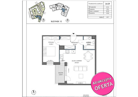 Mieszkanie na sprzedaż - Letnica, Gdańsk, 54,09 m², 757 260 PLN, NET-1076/CTN/MS-53240