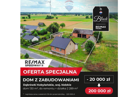 Dom na sprzedaż - Dąbrówki Kobylańskie, Rusiec, Bełchatowski, 130 m², 200 000 PLN, NET-110/9148/ODS