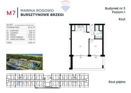 Mieszkanie na sprzedaż - Rogowo, Trzebiatów, Gryficki, 42,76 m², 647 700 PLN, NET-202/13467/OMS