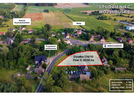 Działka na sprzedaż - Studzieniec, Kożuchów, Nowosolski, 3028 m², 139 000 PLN, NET-148/9148/OGS