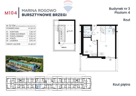 Mieszkanie na sprzedaż - Rogowo, Trzebiatów, Gryficki, 41,55 m², 1 178 000 PLN, NET-238/13467/OMS