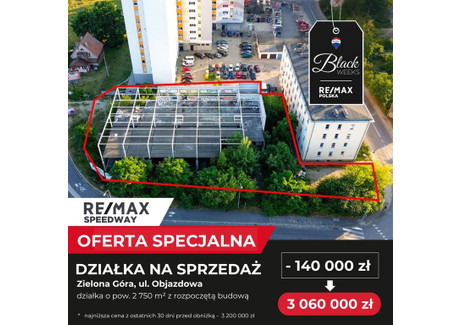 Działka na sprzedaż - Objazdowa Zielona Góra, 2750 m², 3 060 000 PLN, NET-146/9148/OGS