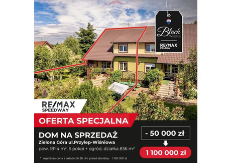 Dom na sprzedaż - Przylep-Wiśniowa Zielona Góra, 181,4 m², 1 100 000 PLN, NET-124/9148/ODS