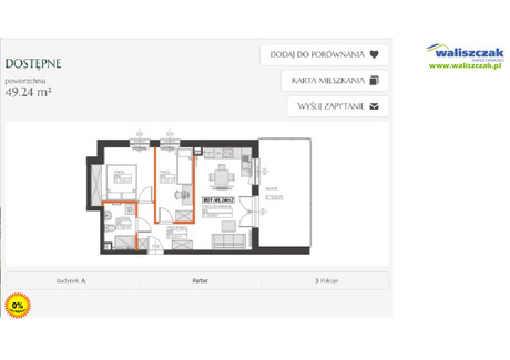 Mieszkanie na sprzedaż - Piotrków Trybunalski, Piotrków Trybunalski M., 47,18 m², 366 443 PLN, NET-MS-13798