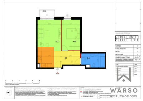 Mieszkanie na sprzedaż - Kostrzyńska Sielce, Mokotów, Warszawa, 49,29 m², 788 640 PLN, NET-291/6523/OMS