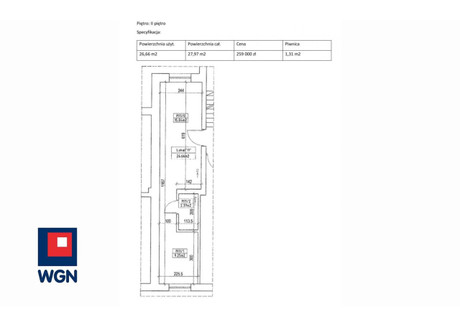 Mieszkanie na sprzedaż - Podgórna Bydgoszcz, Bydgoszcz (Grodzki), 27,97 m², 259 000 PLN, NET-22480008