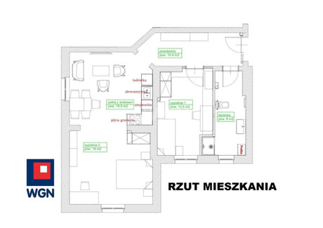 Mieszkanie na sprzedaż - Chopina Kwidzyn, Kwidzyński, 69,91 m², 559 210 PLN, NET-56320128