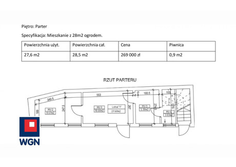 Mieszkanie na sprzedaż - Podgórna Bydgoszcz, Bydgoszcz (Grodzki), 28,5 m², 269 000 PLN, NET-22510008