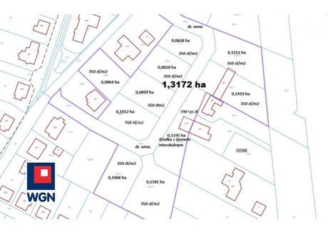 Działka na sprzedaż - Zębcowskiej Zębców, Ostrów Wielkopolski, Ostrowski, 1068 m², 373 800 PLN, NET-10030