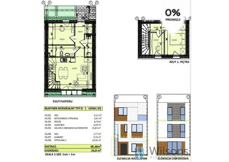 Mieszkanie na sprzedaż - Bohaterów Modlina Nowy Dwór Mazowiecki, 60,56 m², 612 000 PLN, NET-WIL310173