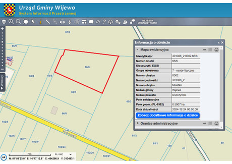 Działka na sprzedaż - Klonowa Miastko, Wijewo (Gm.), Leszczyński (Pow.), 5007 m², 600 000 PLN, NET-150-2