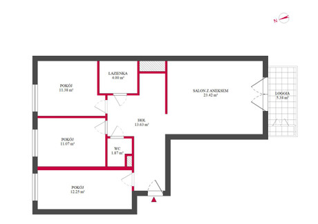 Mieszkanie na sprzedaż - Bokserska Mokotów Służewiec, Mokotów, Warszawa, 82,16 m², 1 380 000 PLN, NET-TC295318