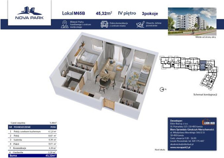 Mieszkanie na sprzedaż - Akademicka Łomża, 48,05 m², 367 583 PLN, NET-2123