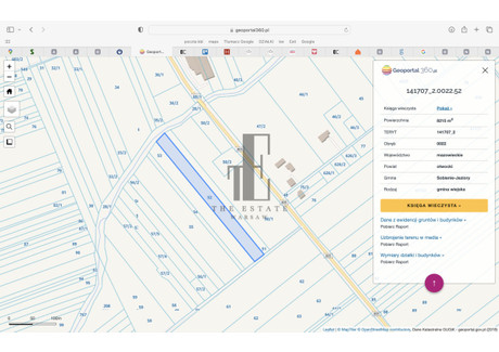 Działka na sprzedaż - Warszawice, Sobienie-Jeziory, Otwocki, 8215 m², 390 000 PLN, NET-EC007966454460