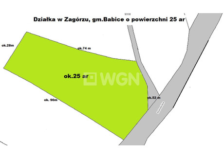 Działka na sprzedaż - Zagórze Babice, Chrzanowski, 2507 m², 149 000 PLN, NET-4306