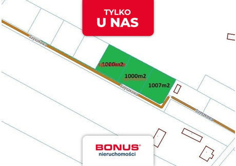 Działka na sprzedaż - Ogony, Młynarze, Makowski, 1007 m², 40 000 PLN, NET-BON42965