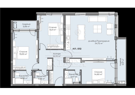 Mieszkanie na sprzedaż - Западен/Zapaden Пловдив/plovdiv, Bułgaria, 152 m², 248 216 USD (1 030 097 PLN), NET-101810799