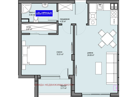 Mieszkanie na sprzedaż - Красна поляна /Krasna poliana София/sofia, Bułgaria, 72 m², 136 333 USD (558 964 PLN), NET-102907947