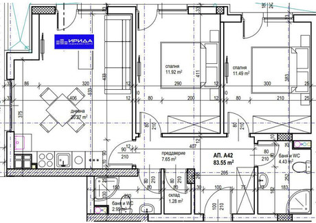 Mieszkanie na sprzedaż - Красна поляна /Krasna poliana София/sofia, Bułgaria, 101 m², 160 298 USD (670 046 PLN), NET-87586341