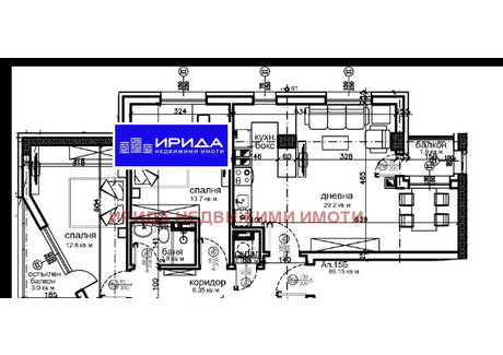 Mieszkanie na sprzedaż - Красна поляна /Krasna poliana София/sofia, Bułgaria, 97 m², 148 389 USD (620 264 PLN), NET-83228501