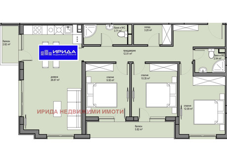 Mieszkanie na sprzedaż - Красна поляна /Krasna poliana София/sofia, Bułgaria, 122 m², 218 963 USD (915 266 PLN), NET-94515990