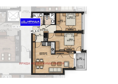 Mieszkanie na sprzedaż - Младост /Mladost София/sofia, Bułgaria, 102 m², 243 536 USD (935 178 PLN), NET-95234814